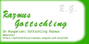 razmus gottschling business card